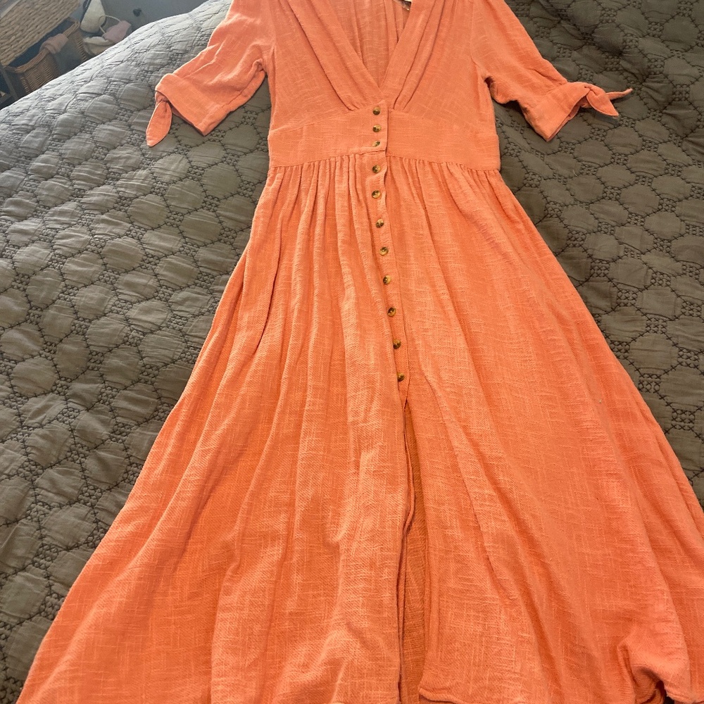 Free people dress, color, pink flower